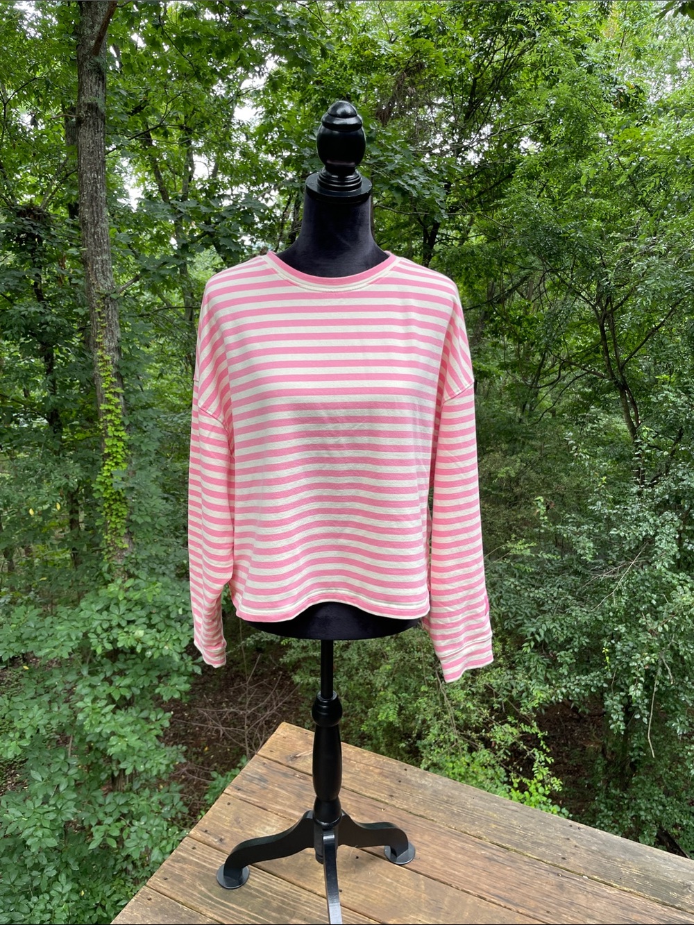 NWT TALULAH SLOUCHY SOFT PINK STRIPE TOP